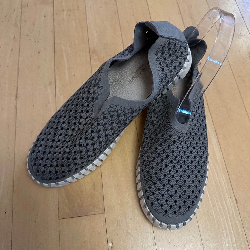 Ilse Jacobsen Tulip Flats Slip On Gray, 38,CB2380 - Picture 2 of 5